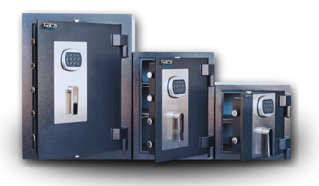 Range of commercial-grade Stronghold safes supplied by GET A SAFE